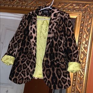 Little Girls Leopard Blazer